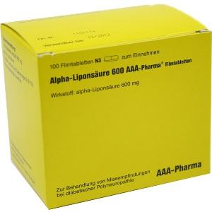 Alpha-Liponsäure 600mg AAA-Pharma Filmtabletten, 100 ST