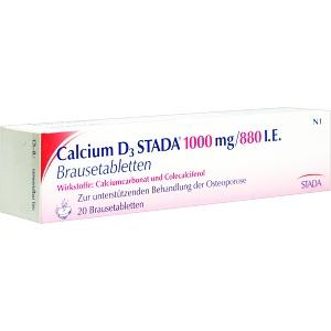 Calcium D3 STADA 1000mg/ 880 I.E. Brausetabletten, 20 ST