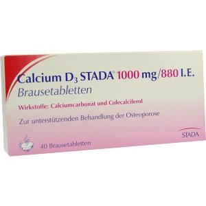 Calcium D3 STADA 1000mg/ 880 I.E. Brausetabletten, 40 ST