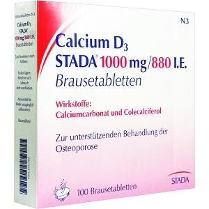 Calcium D3 STADA 1000mg/ 880 I.E. Brausetabletten, 100 ST