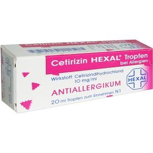 Cetirizin HEXAL Tropfen bei Allergien, 20 ML