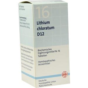 BIOCHEMIE DHU 16 LITHIUM CHLORATUM D12, 200 ST