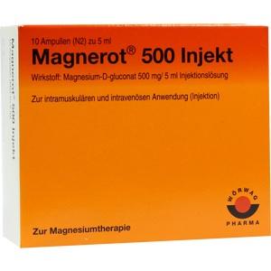 magnerot 500 Injekt, 10x5 ML