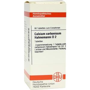 CALCIUM CARB HAHNEM D 2, 80 ST