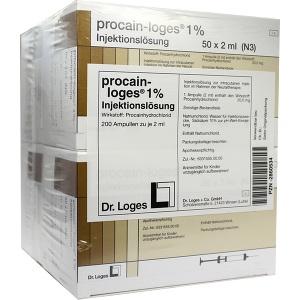 procain-loges 1% Injektionslösung, 200x2 ML