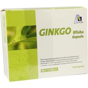 Ginkgo 100mg Kaps + B1 C+E, 192 ST
