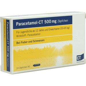 paracetamol - ct 500 mg Zäpfchen, 10 ST