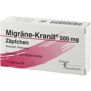 Migräne-Kranit 500mg Zäpfchen, 10 ST