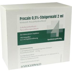 PROCAIN 0.5% STEIGERWALD, 100x2 ML