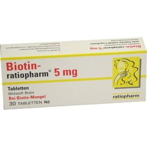 Biotin-ratiopharm 5 mg, 30 ST