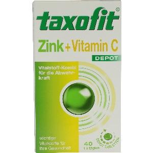 taxofit Zink + Vitamin C Depot Tabletten, 40 ST