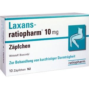 Laxans-ratiopharm 10mg Zäpfchen, 10 ST