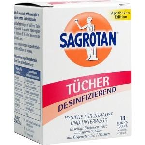 Sagrotan Desinfektionstücher, 18 ST
