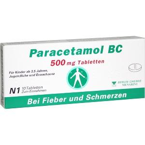 Paracetamol BC 500mg Tabletten, 10 ST