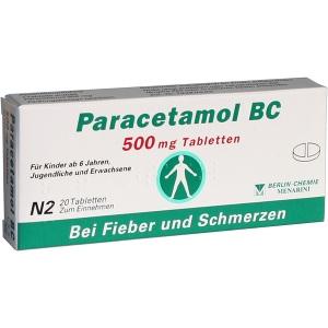 Paracetamol BC 500mg, 20 ST