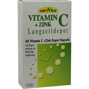 Vitamin C + Zink Depot Kapseln, 60 ST