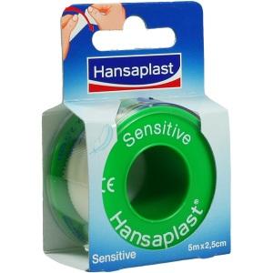 Hansaplast Fixierpflaster sensitive 5mx2.5cm, 1 ST