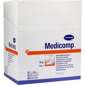 MEDICOMP STERIL 7.5X7.5CM, 25x2 ST