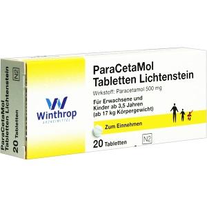 PCM PARACETAMOL TAB LICHTENSTEIN, 20 ST