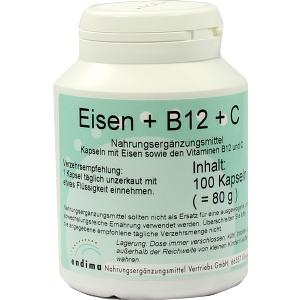 EISEN + B12 + C KAPSELN, 100 ST