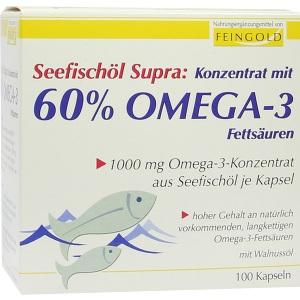 Seefischöl Supra mit 60% Omega-3-Fettsäuren Weichk, 100 ST