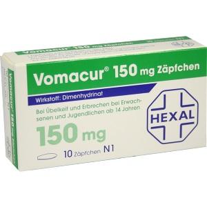 Vomacur 150 mg Zäpfchen, 10 ST