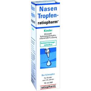 NasenTropfen-ratiopharm Kinder Konservier.frei, 10 ML