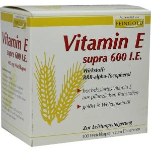 Vitamin E supra 600 I.E. Weichkapseln, 100 ST
