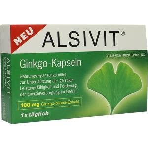 Ginkgo 100 mg ALSIVIT Kapseln, 30 ST