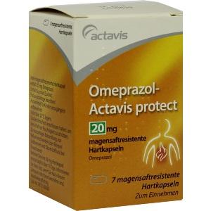 Omeprazol-Actavis protect 20mg magens.res.Hartkaps, 7 ST