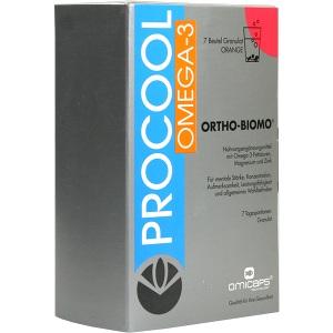ORTHO-BIOMO PROCOOL OMEGA-3 Nahrungsergänzungsm., 7 ST