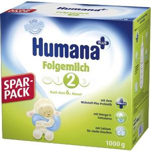 Humana Folgemilch 2 mit Prebiotik, 1000 G