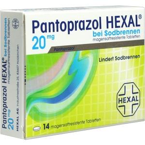 Pantoprazol HEXAL bei Sodbrennen, 14 ST