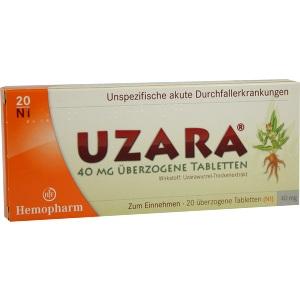 UZARA 40mg überzogene Tabletten, 20 ST