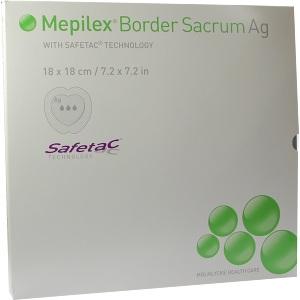 Mepilex Border Sacrum Ag 18x18cm, 5 ST