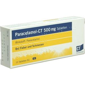 paracetamol - ct 500mg Tabletten, 10 ST