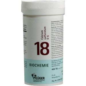 Biochemie Pflüger Nr. 18 Calcium sulfuratum D 6, 400 ST