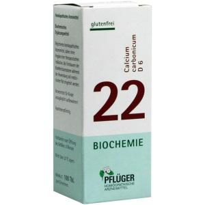 Biochemie Pflüger Nr. 22 Calcium carbonicum D 6, 100 ST