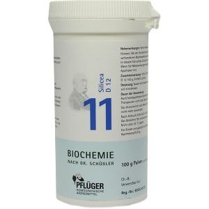 Biochemie Pflüger Nr. 11 Silicea D 12 Pulver, 100 G