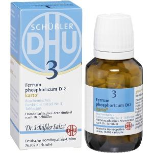 Biochemie DHU 3 Ferrum phosphoricum D12 Karto, 200 ST