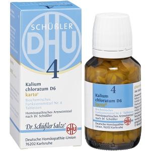 Biochemie DHU 4 Kalium chloratum D 6 Karto, 200 ST
