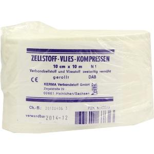 ZELLSTOFF VLIES-KOMPRESSEN 10CMx10M GEROLLT, 1 ST
