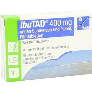 ibuTAD 400mg gegen Schmerzen und Fieber Filmtabletten, 10 ST