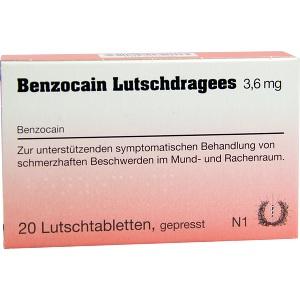 Benzocain Lutschdragees, 20 ST
