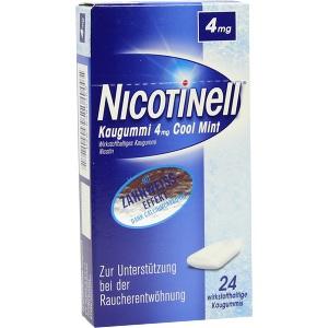 Nicotinell Kaugummi Cool Mint 4mg, 24 ST