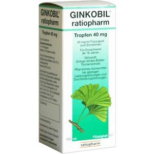 GINKOBIL ratiopharm Tropfen 40 mg, 100 ML