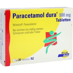 Paracetamol dura 500mg Tabletten, 20 ST