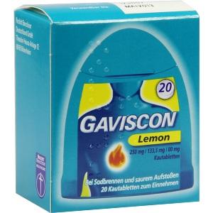 Gaviscon Lemon Kautabletten, 20 ST