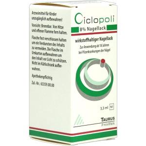 Ciclopoli 8% Nagellack, 3.3 ML