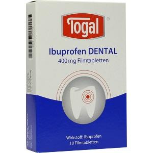 Togal Ibuprofen Dental 400mg Filmtabletten, 10 ST